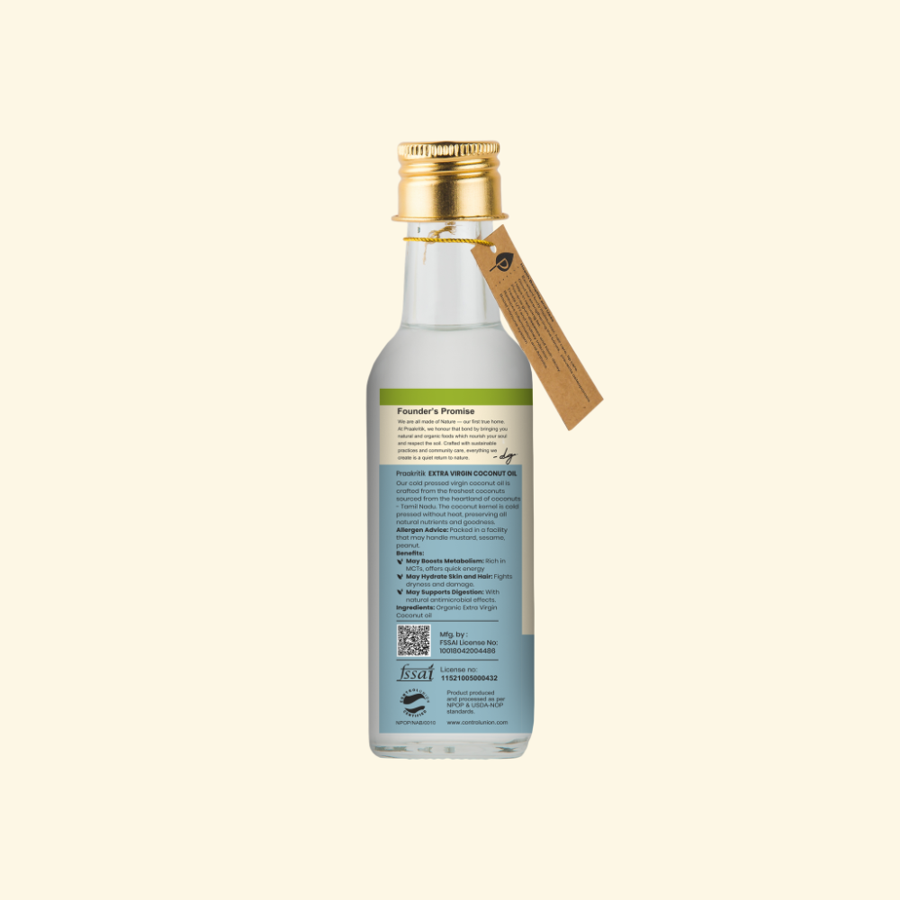 Organic Cold Pressed Extra Virgin Raw Coconut Oil