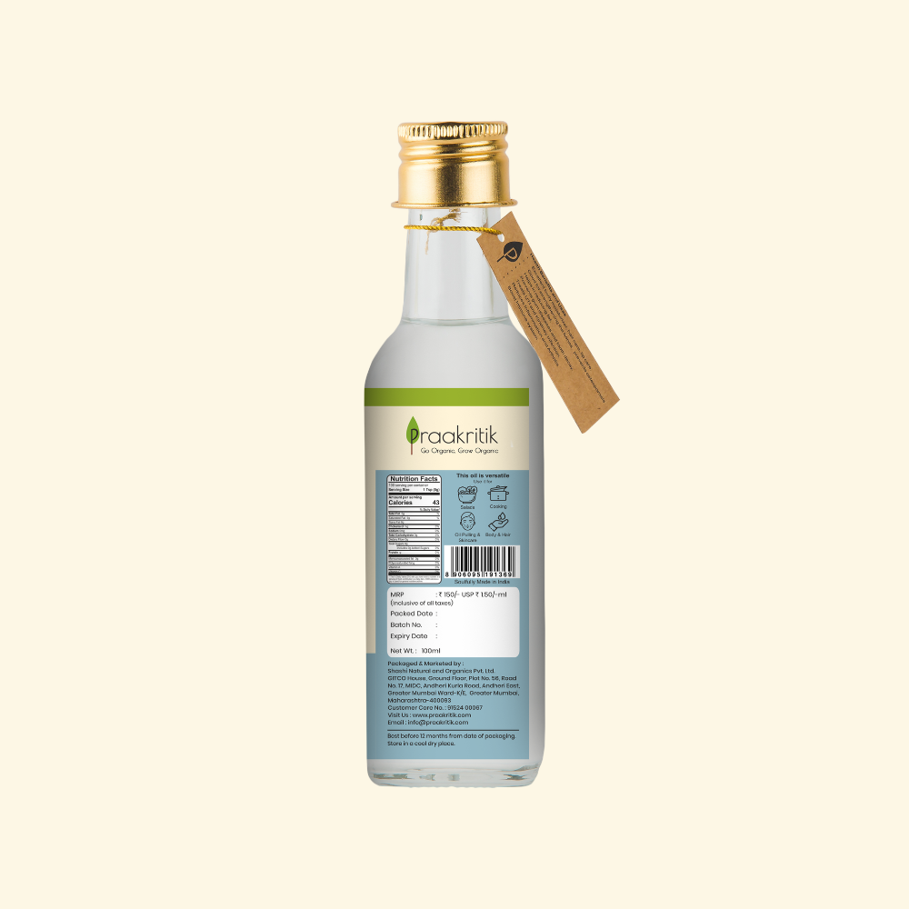 Organic Cold Pressed Extra Virgin Raw Coconut Oil