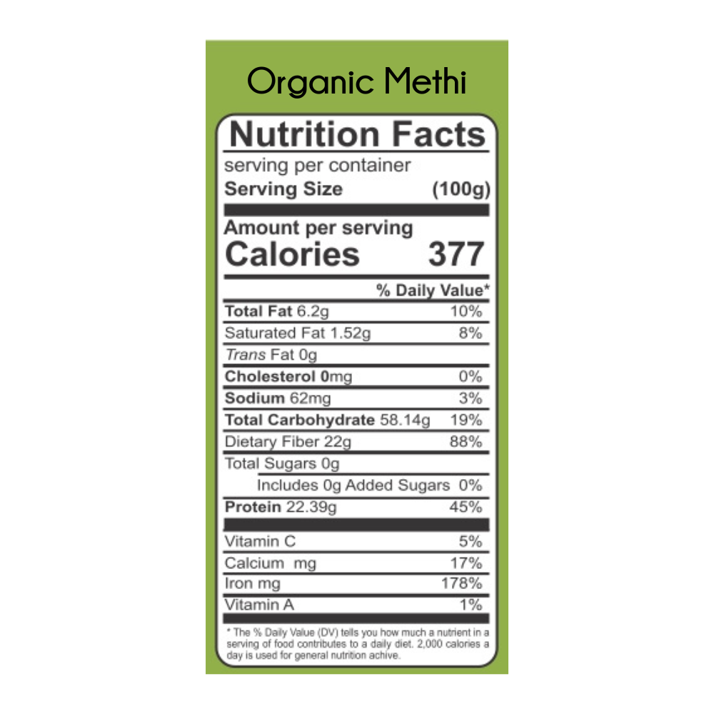 Methi - Organic
