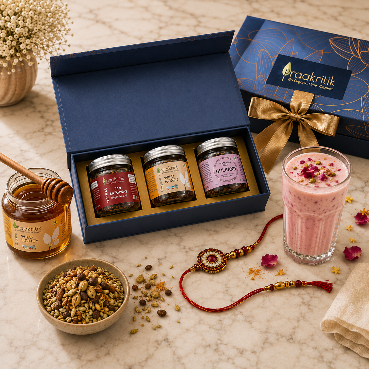 Exotic Treasure Rakhi Gift Box