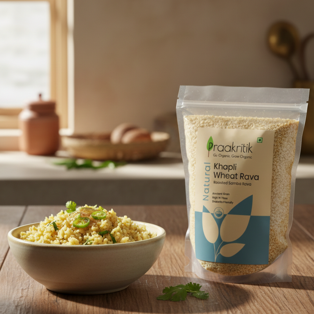 Roasted Khapli Wheat Rava