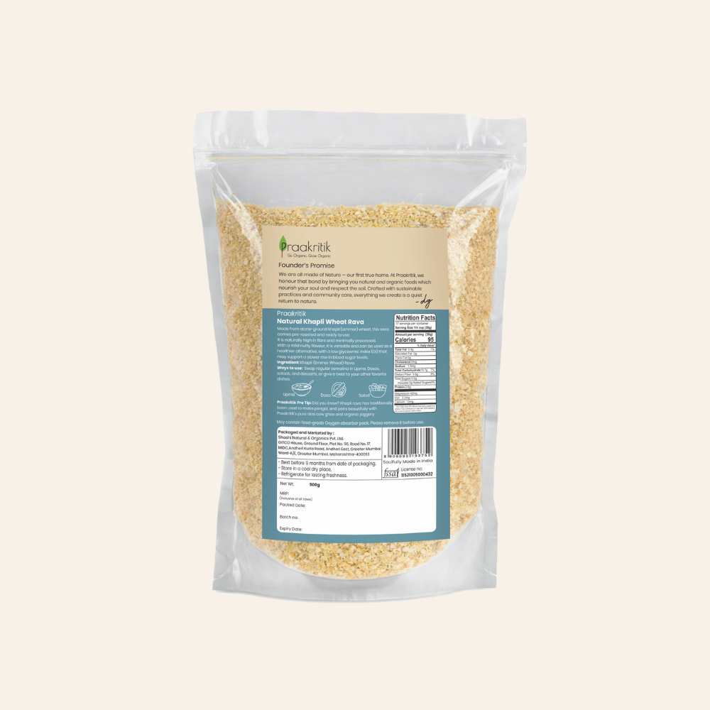 Roasted Khapli Wheat Rava