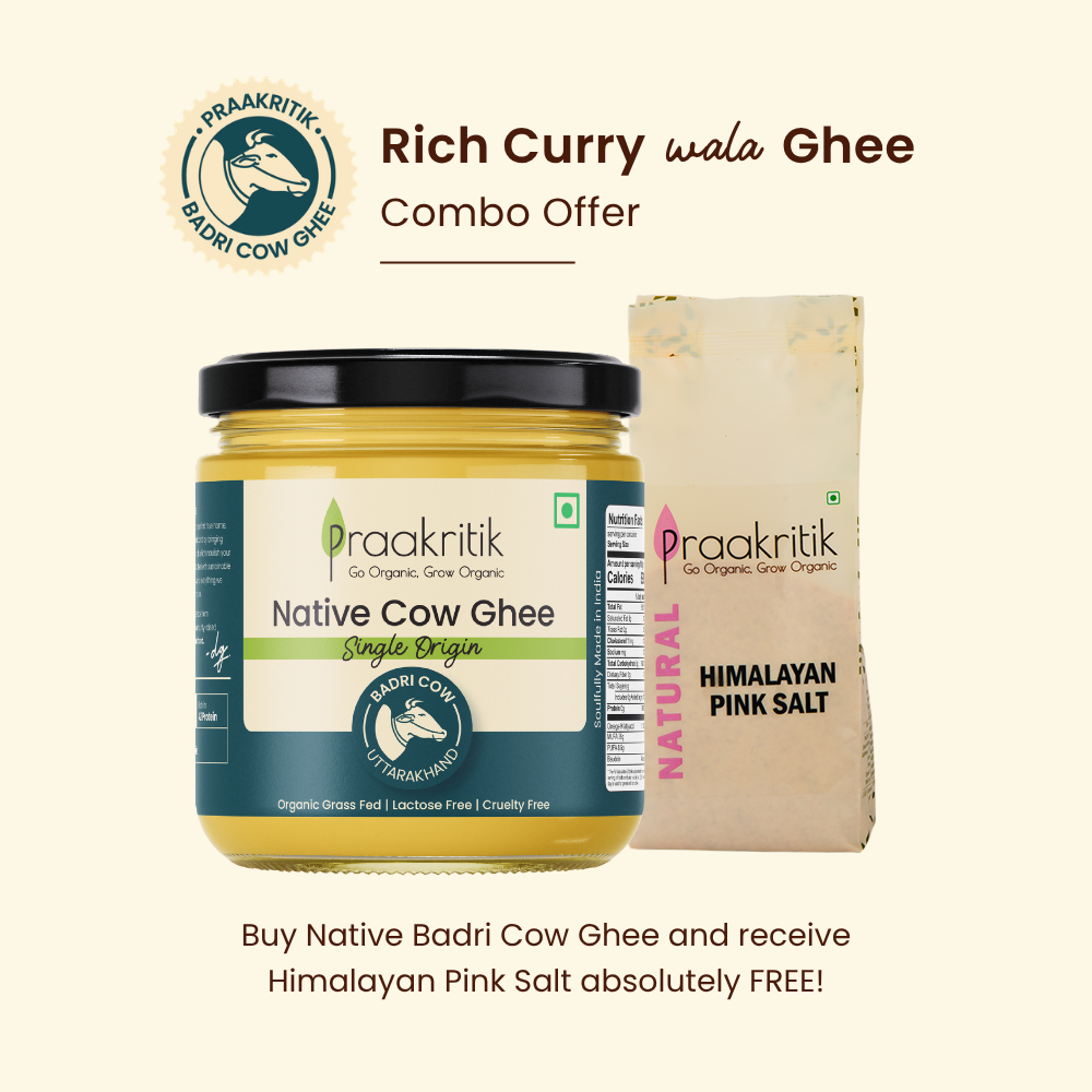 Native Badri Cow Ghee - Get Himalayan Pink Salt Free