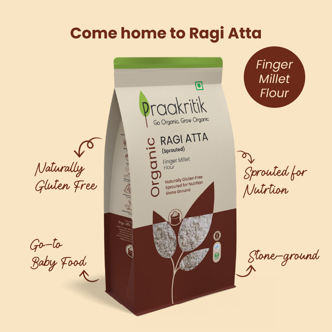 Organic Ragi Atta (Sprouted)