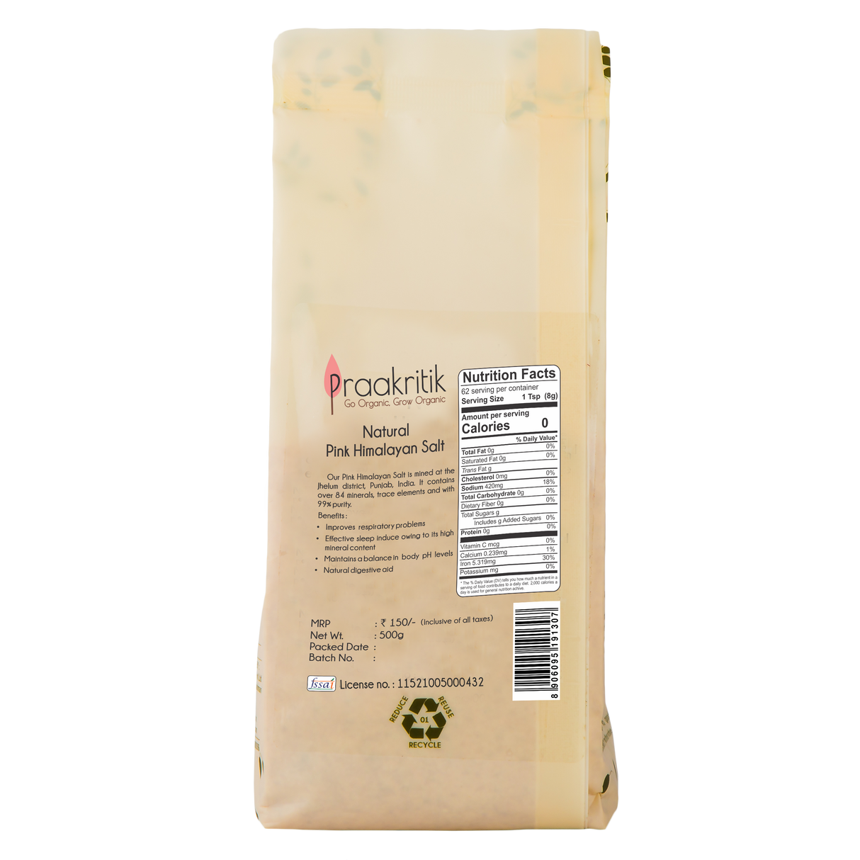 Himalayan Pink Salt- Natural