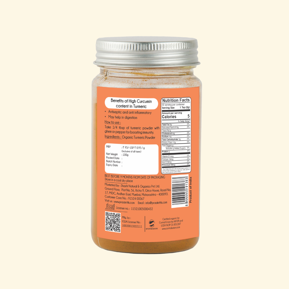 Haldi Powder 100g - Organic