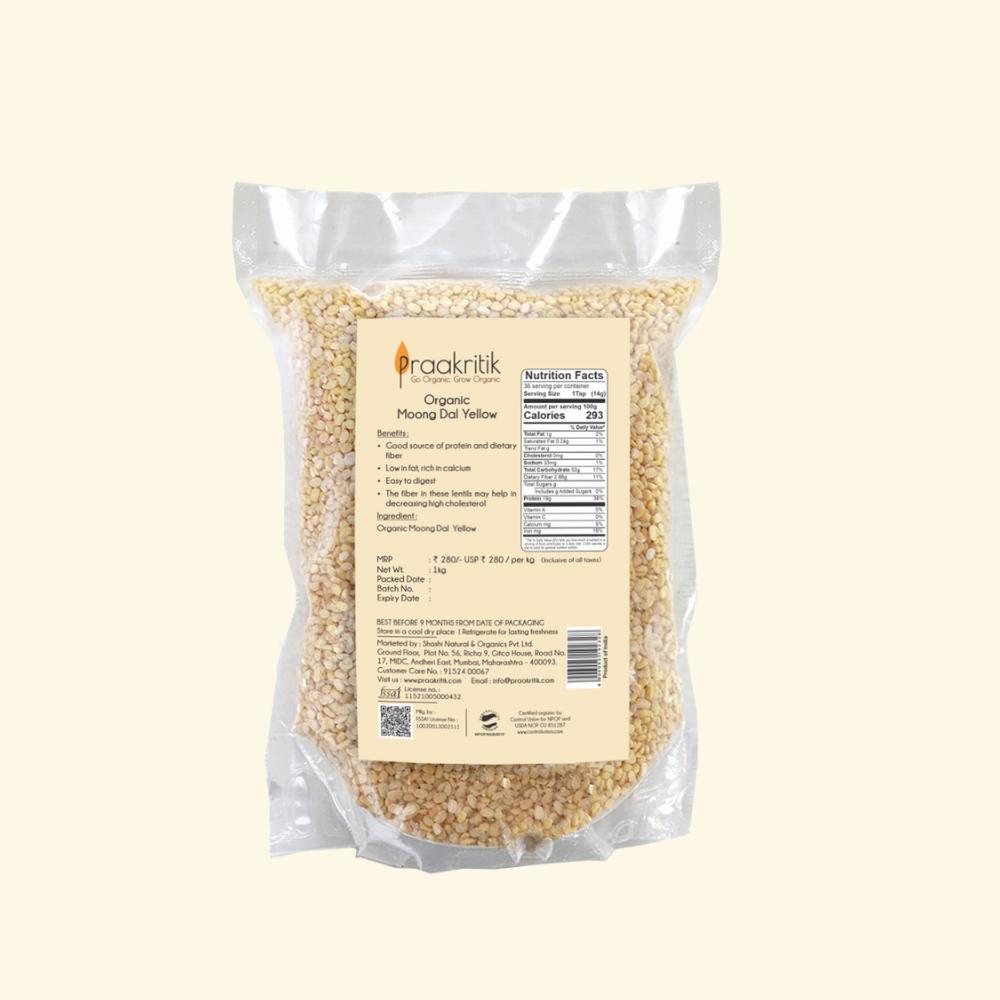 Yellow Moong Daal - Organic