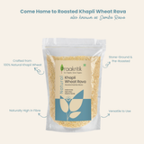 Roasted Khapli Wheat Rava