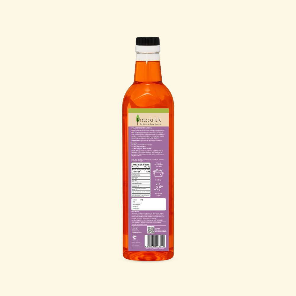 Organic Cold Pressed Mustard Oil
