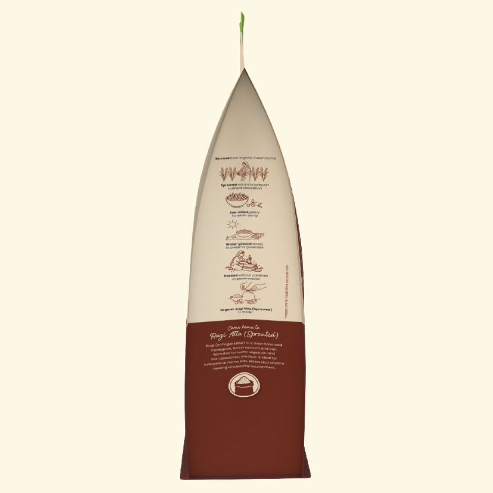 Sprouted Ragi Aata - Organic