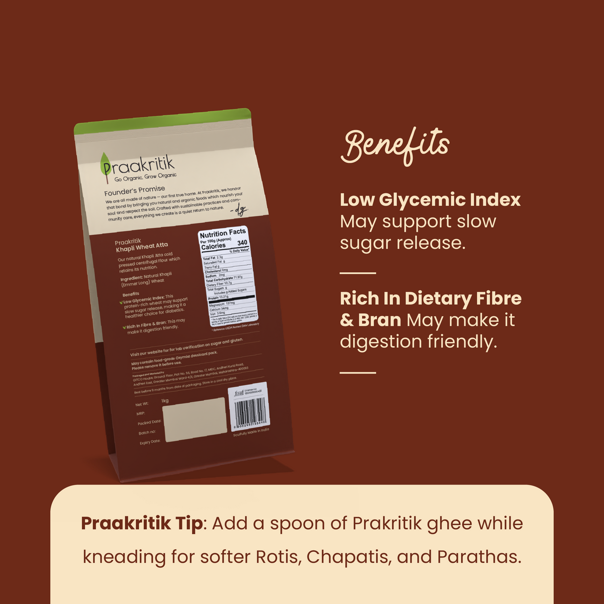 Khapli Atta - Natural