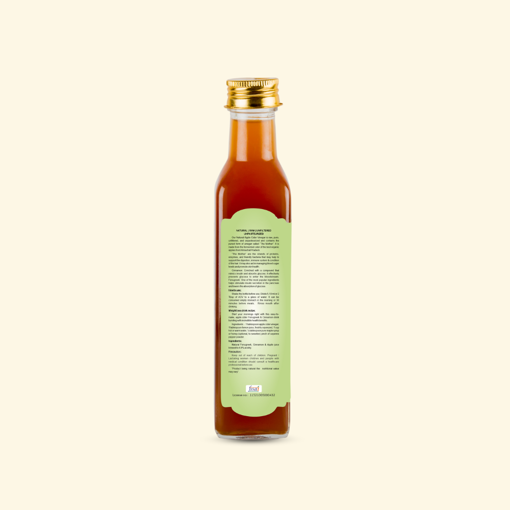 Apple Cider Vinegar Fenugreek & Cinnamon Organic