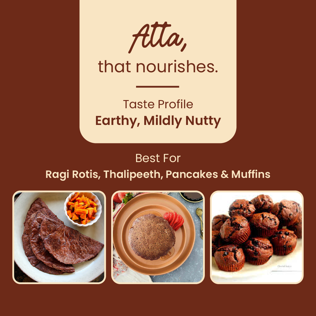 Sprouted Ragi Aata - Organic