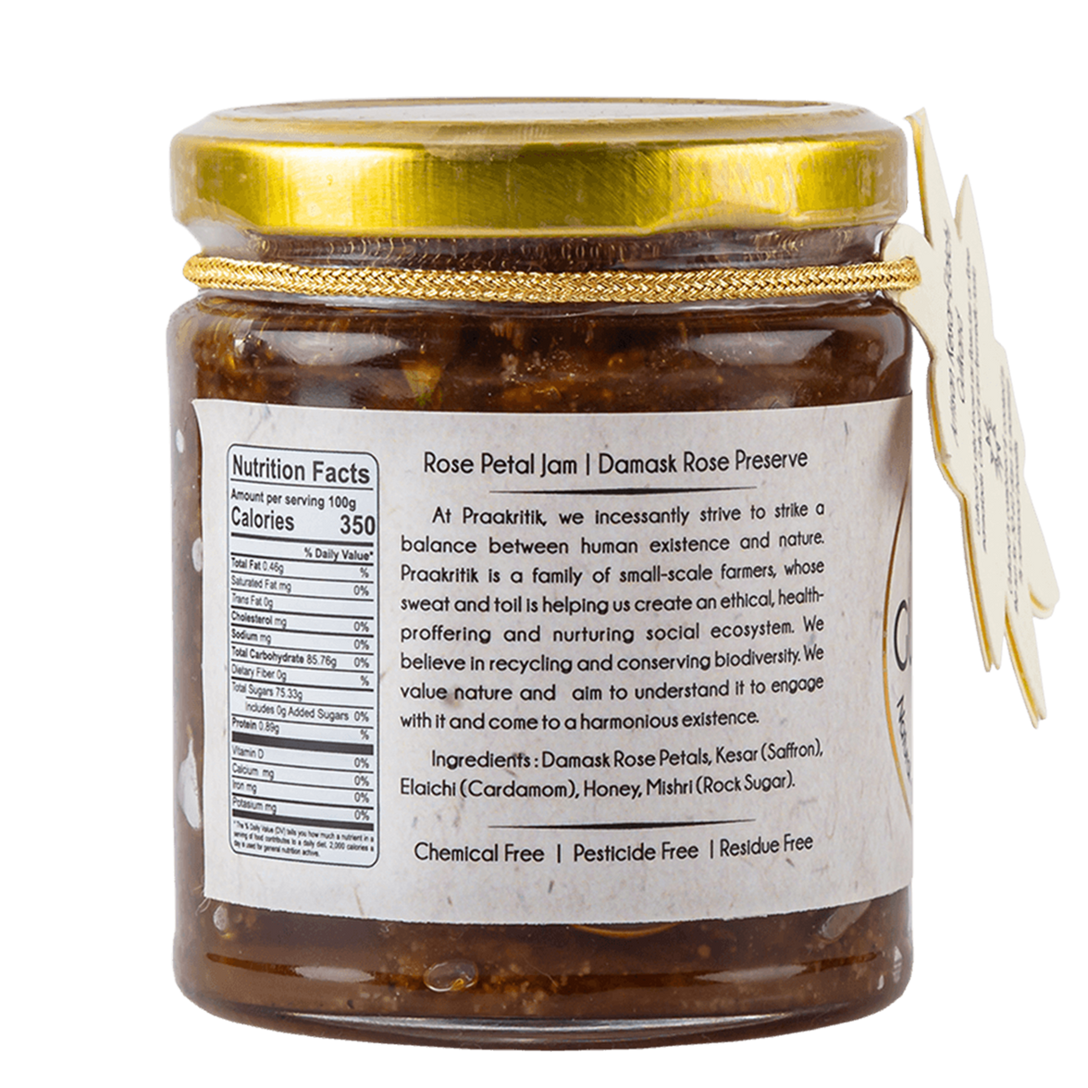 Gulkand Kesar Elaichi Artisan - Natural