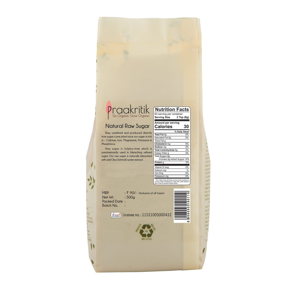 Raw Sugar - Natural