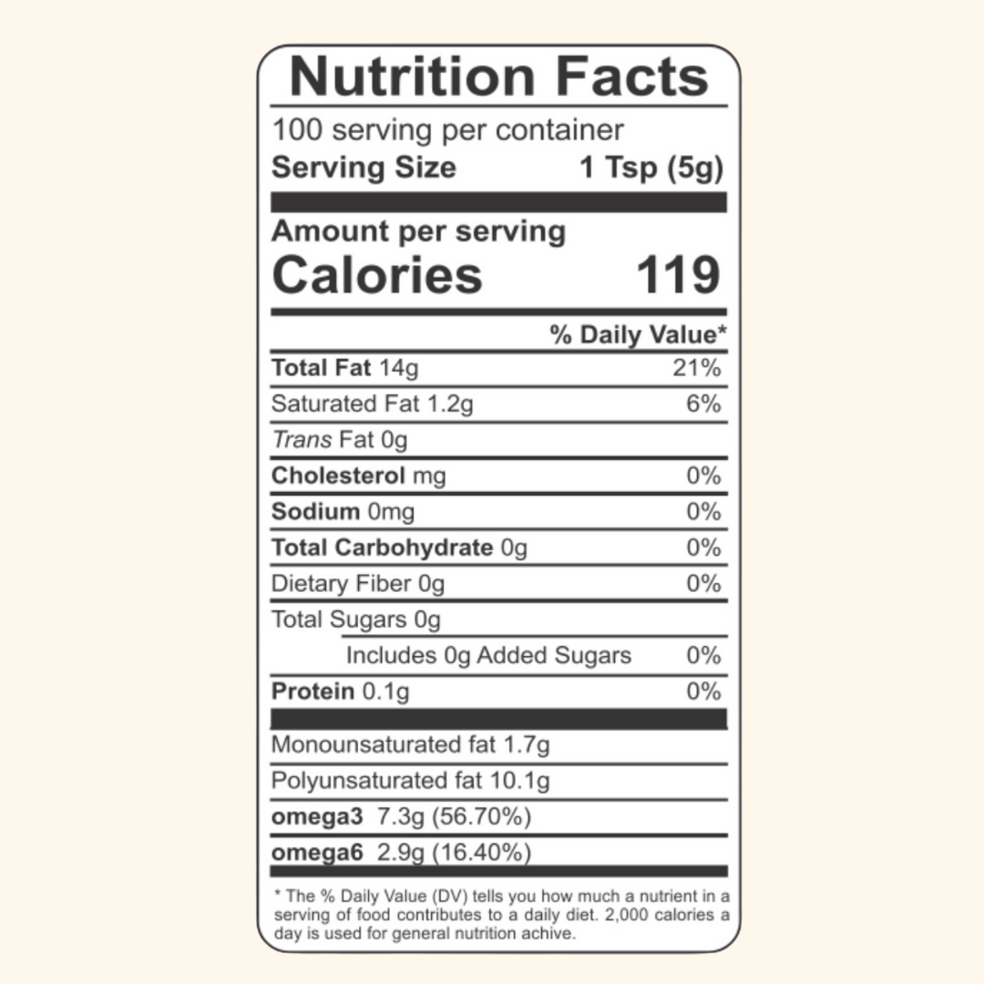 Flax Seed Oil - Organic